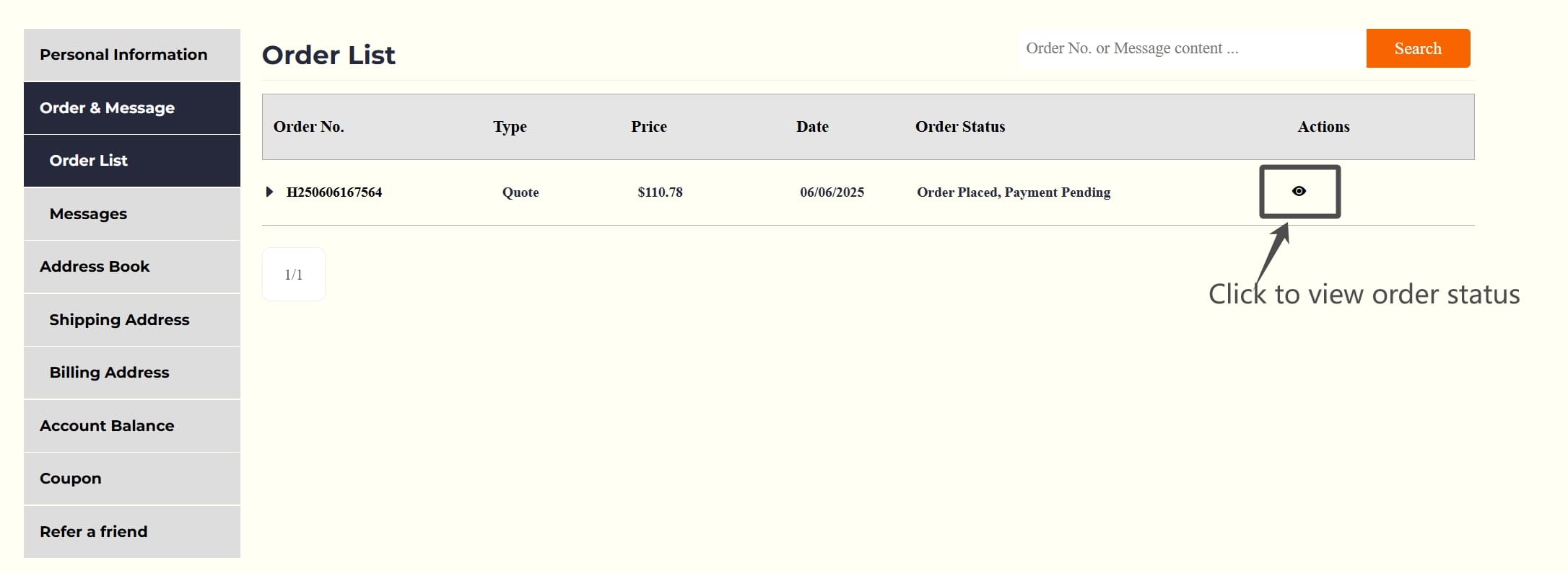 view order status_hi3dp platform